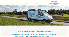 Desktop Screenshot of dunkel-haustechnik.de
